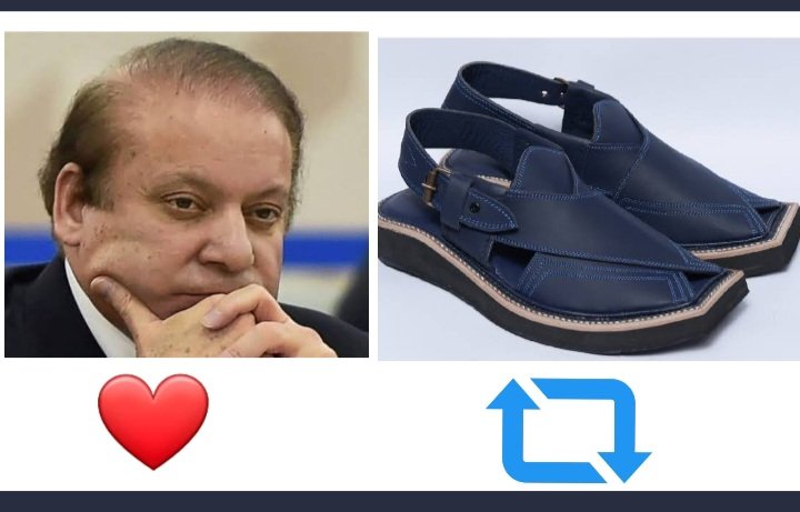 naseemgulmir's tweet photo. کپتان چپل  یا  نواز شریف https://t.co/oMfvLciT2y