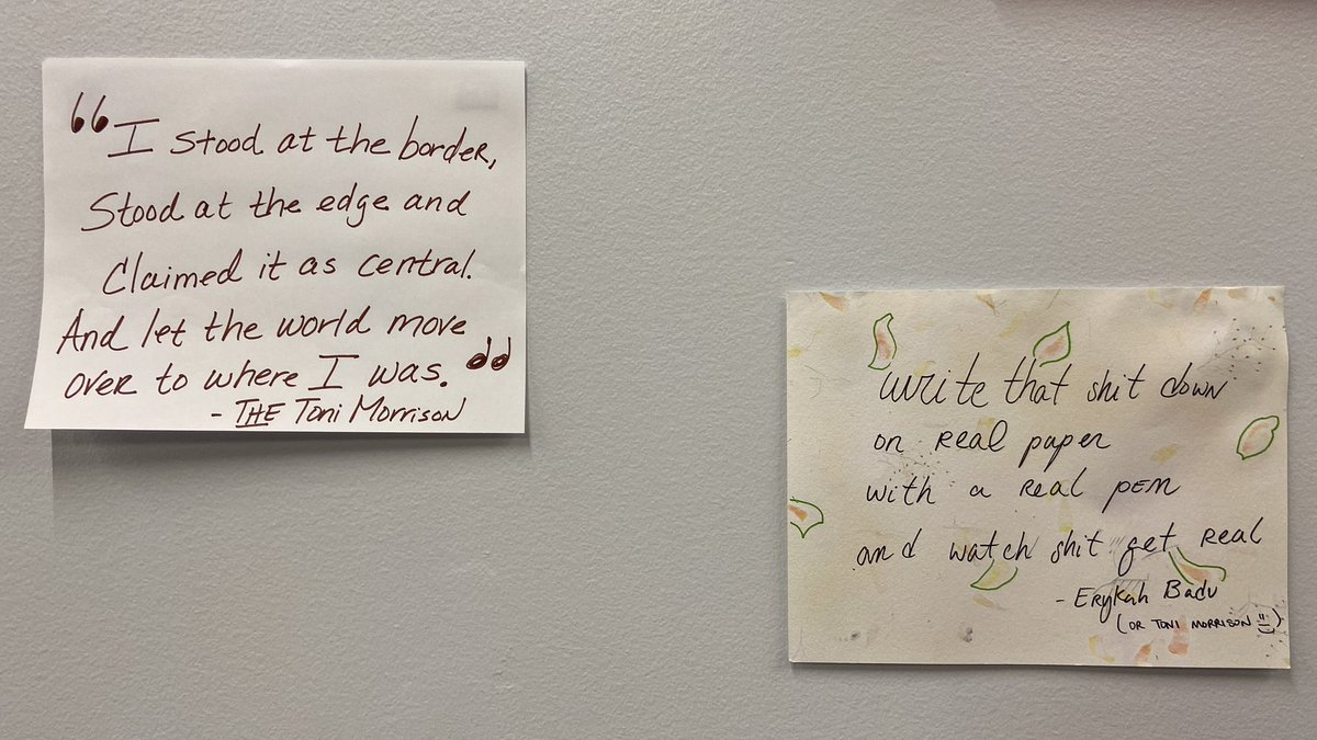 Today's facilitator for the BMI Institute, <a href="/JamalaRogersSTL/">Jamala Rogers</a>, is filling the space with so much wisdom— on and off the walls! 

What’s your favorite quote?
