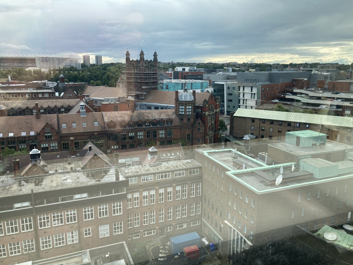 Seeing the bigger picture! Attending @PolicyNCL Masterclass with PolicyFellow peers. Great way to understand regional and national policy with insights from @LewisNHS. Views from the Kate Adie Boardroom, Henry Daysh building. #wearencl
