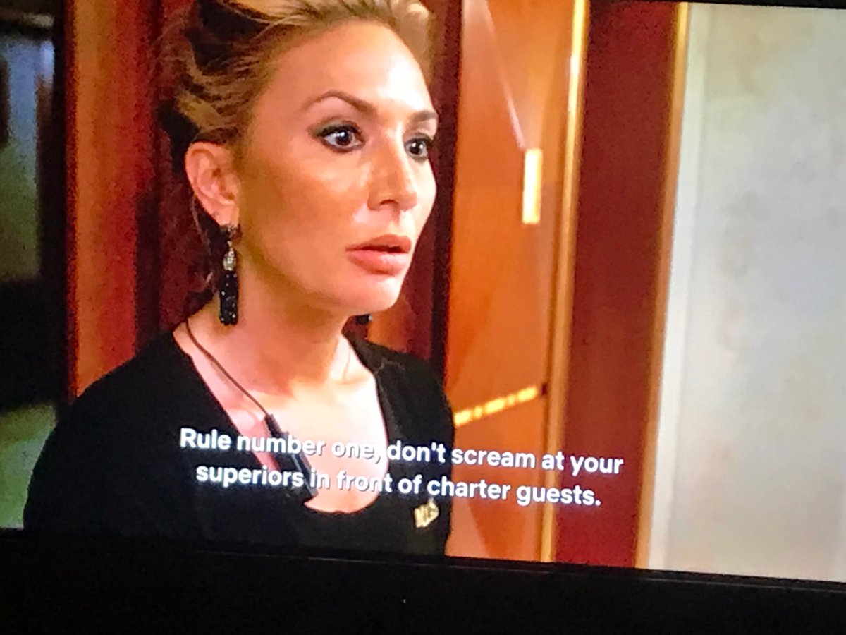 Mase53876585's tweet photo. #BelowDeck  Nah im done these are just Horrible Human beings
Hate how the Cpt allows this Crap with kate and how Ross tolerates this B🤬y attitude
Like wtf ??! Heal B🤬s https://t.co/naP8e1TTY2