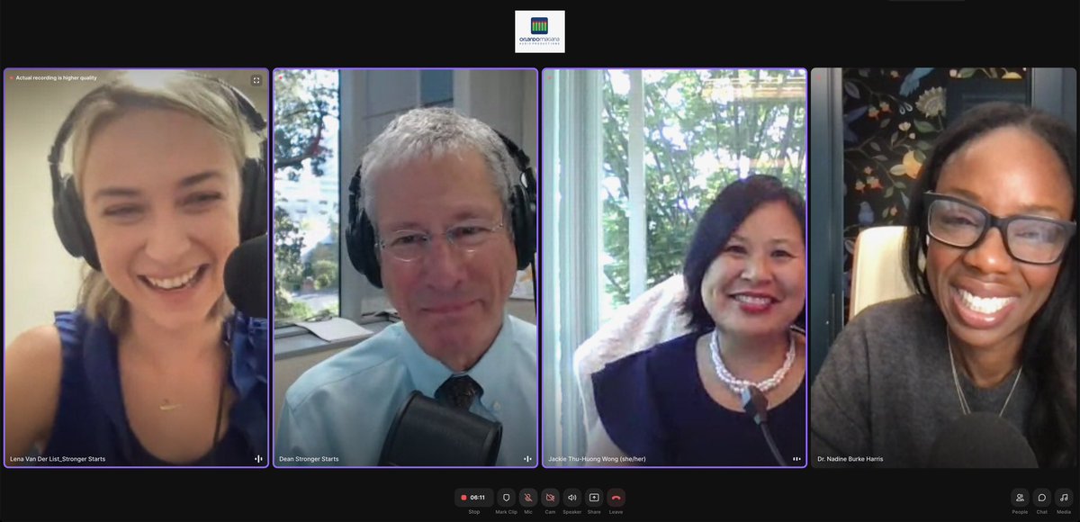 Kids Considered Podcast ™ (@kidsconsidered) on Twitter photo Exciting things to come!! Spent the morning recording with <a href="/DrBurkeHarris/">Dr. Nadine Burke Harris</a> and Jackie Thu-Huong Wong of <a href="/First5CA/">First 5 California</a> talking about #ACES #ToxisStress and how to ensure all kids get a strong start! Exciting things to come!! Spent the morning recording with <a href="/DrBurkeHarris/">Dr. Nadine Burke Harris</a> and Jackie Thu-Huong Wong of <a href="/First5CA/">First 5 California</a> talking about #ACES #ToxisStress and how to ensure all kids get a strong start!
