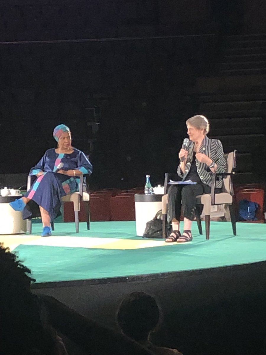 GillCowellBC's tweet photo. What a panel - #chaiand politics at #WD2023.  ⁦@MaEllenSirleaf⁩ ⁦@HelenClarkNZ⁩ ⁦@phumlambongcuka⁩ and HE Mary Robinson  Amazing stories of struggle, hate, hard work, solidarity and standing by what’s right. https://t.co/w4MgD8uA0E