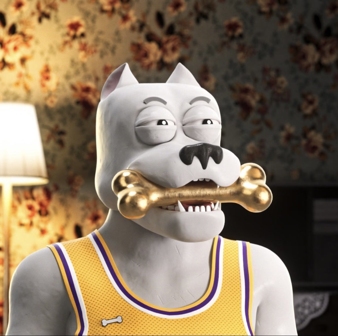 littlepewpews's tweet photo. Todays #BullyOfTheDay is: Champ 🤩
Champ says the Lakers are the champions and will not accept anything else! He watches every single game in grandma’s living room because her tv is huge. He would like for you to pick up a golden bone too!!
@BulliesGenesis 🫶🏻✨ #Bullies https://t.co/1xwZCzv3c4