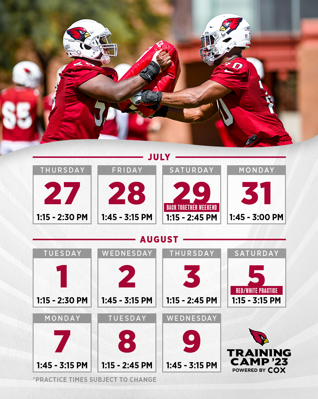 Arizona Cardinals on Twitter: One week until training camp, who