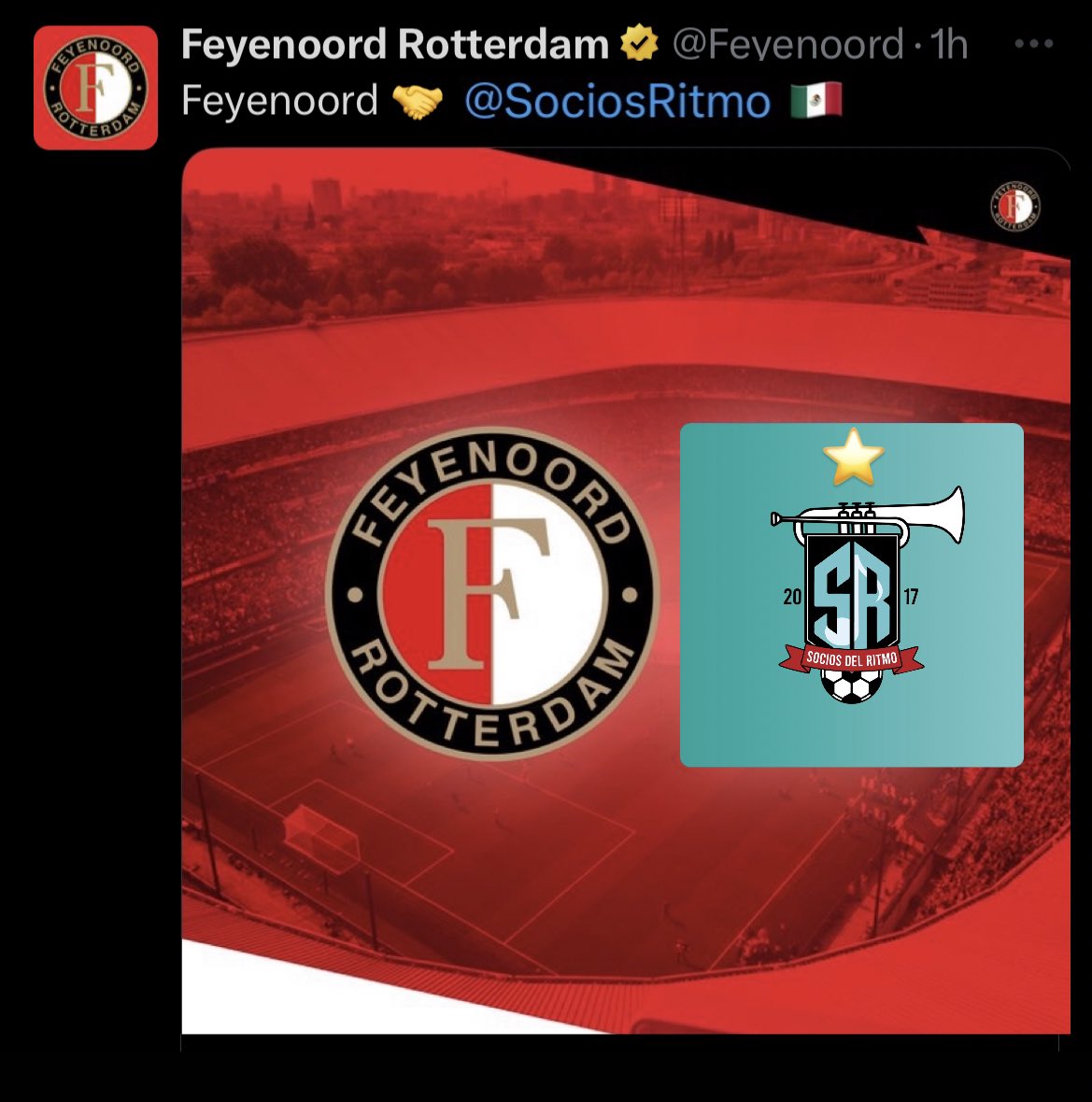 Socios del Ritmo 🤝🏻 <a href="/Feyenoord/">Feyenoord Rotterdam</a>