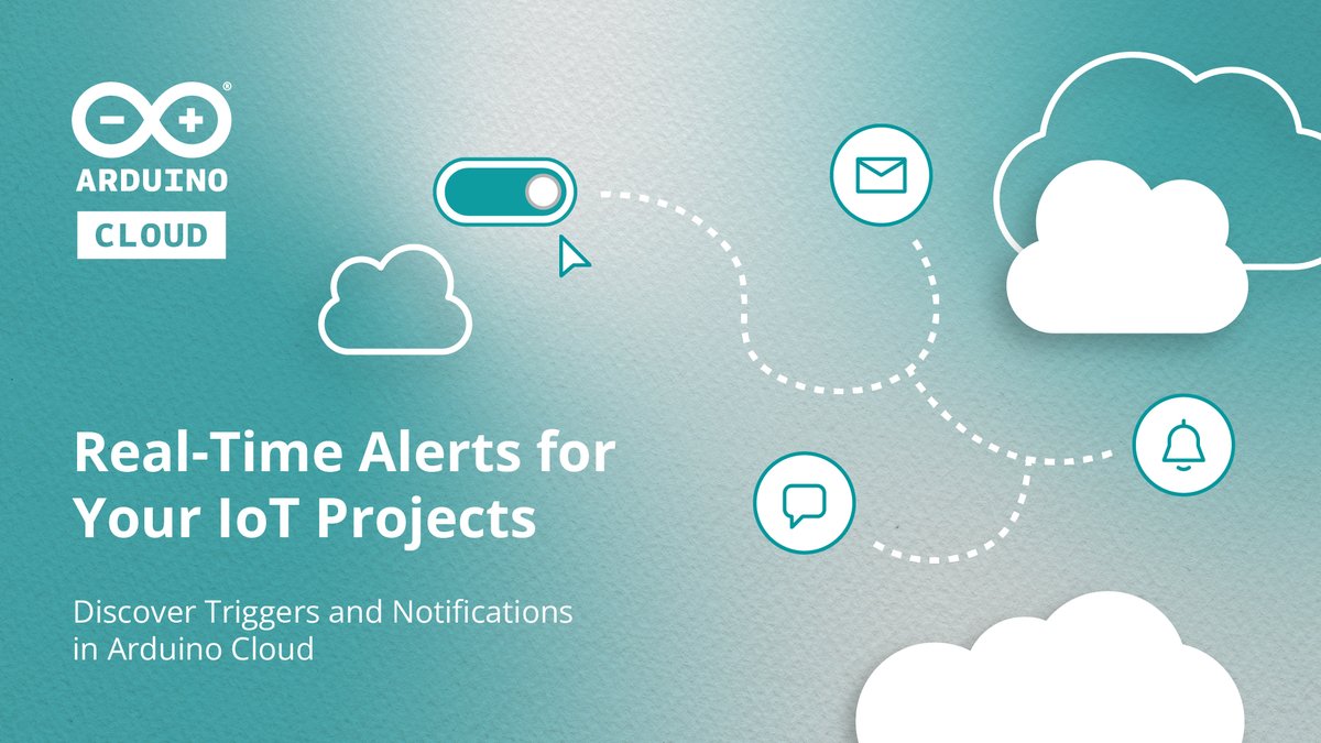 Triggers and Notifications in the Arduino Cloud enable you to create innovative IoT projects while staying informed about crucial events: blog.arduino.cc/2023/07/19/rea…
