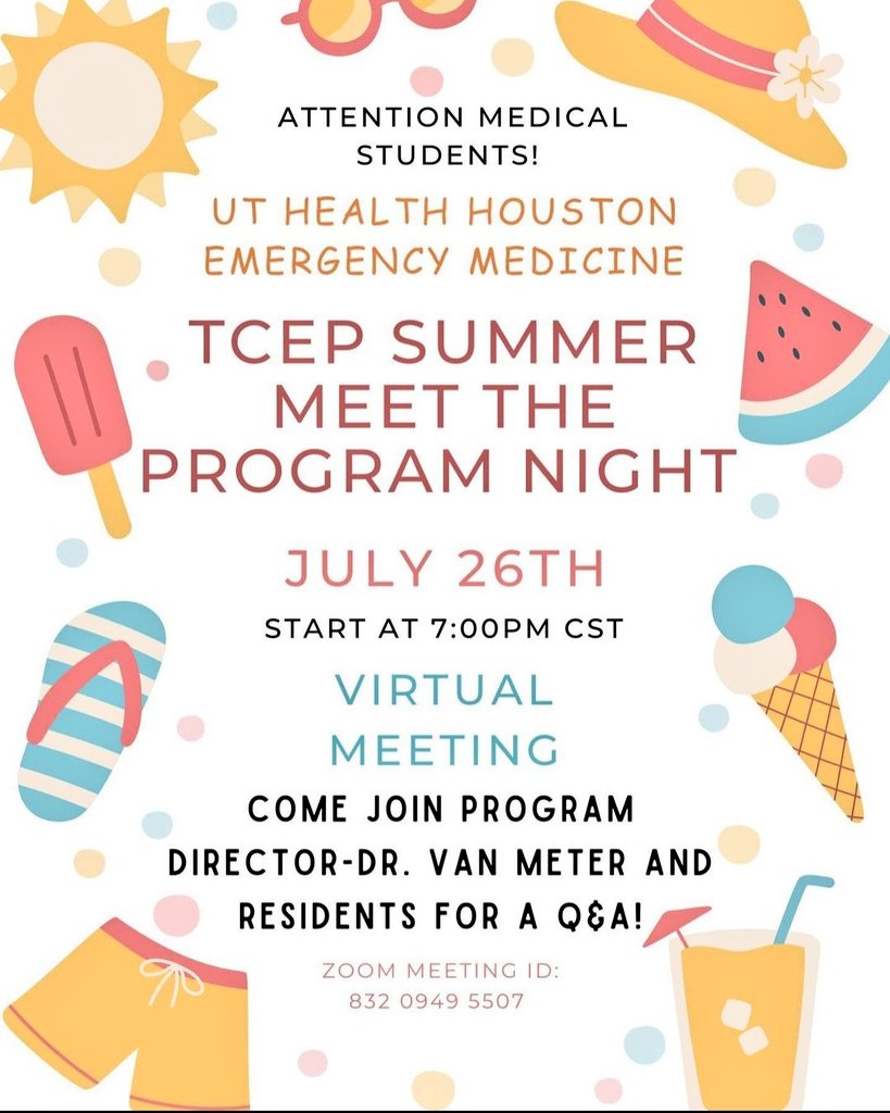 Hey studs! Come join us online next week! #MedStudentTwitter #emergencymedicine #MedTwitter #MedStudents #MedEd #EMBound
<a href="/TexACEP/">TCEP</a> <a href="/UTHealthEM/">UTHealth-Houston Emergency Medicine</a> <a href="/UTHoustonEMRes/">UT Houston EM Residency</a> <a href="/McGovernMed/">McGovern Med School</a>