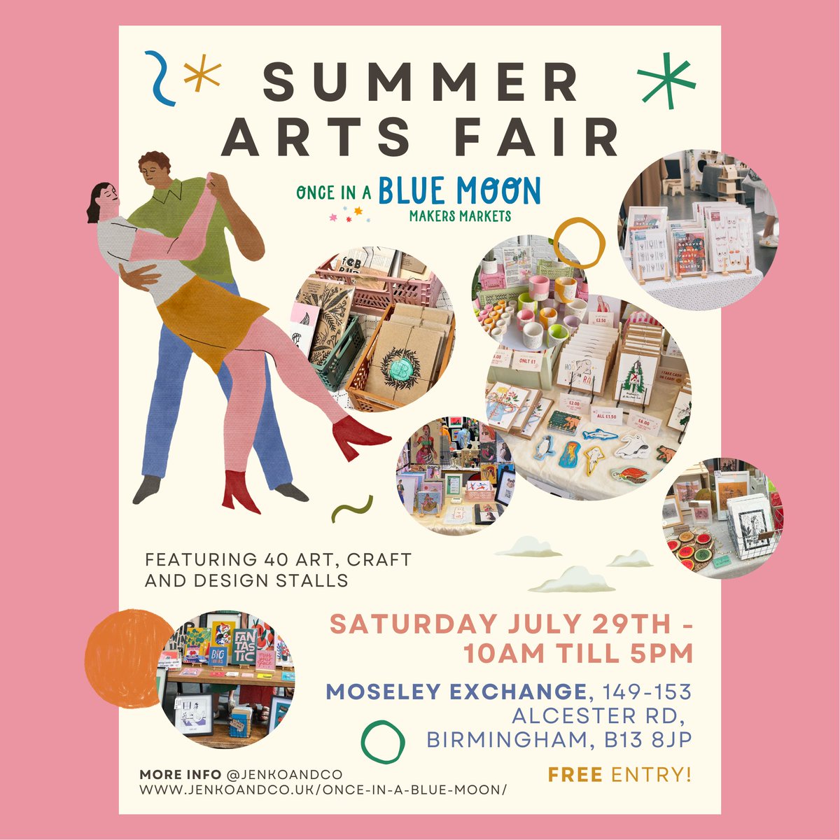 jenkoandco's tweet photo. can't quite believe it but ... it's only 🔟 DAYS TO GO until all forty of these wonderful people are in ONE BUILDING - 🌷🌟 WHO'S COMING???
#artmarket #artfair #makersmarket #onceinabluemoon #makers #illustrators #ceramicists #designers #artists #crafters #yay #tendaystogo https://t.co/OioeqPv9sM