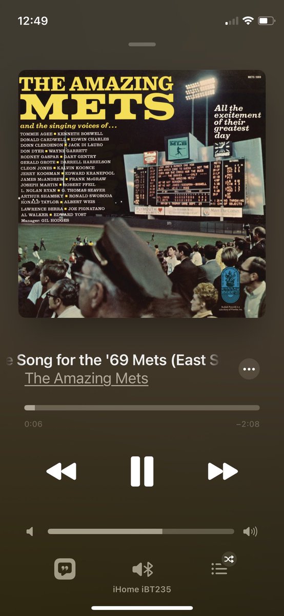 🎶 Album of certified bangers 🎶 

#1969Mets <a href="/Mets/">New York Mets</a> <a href="/SNYtv/">SNY</a> <a href="/MLBNetwork/">MLB Network</a> 

🔥 🔥