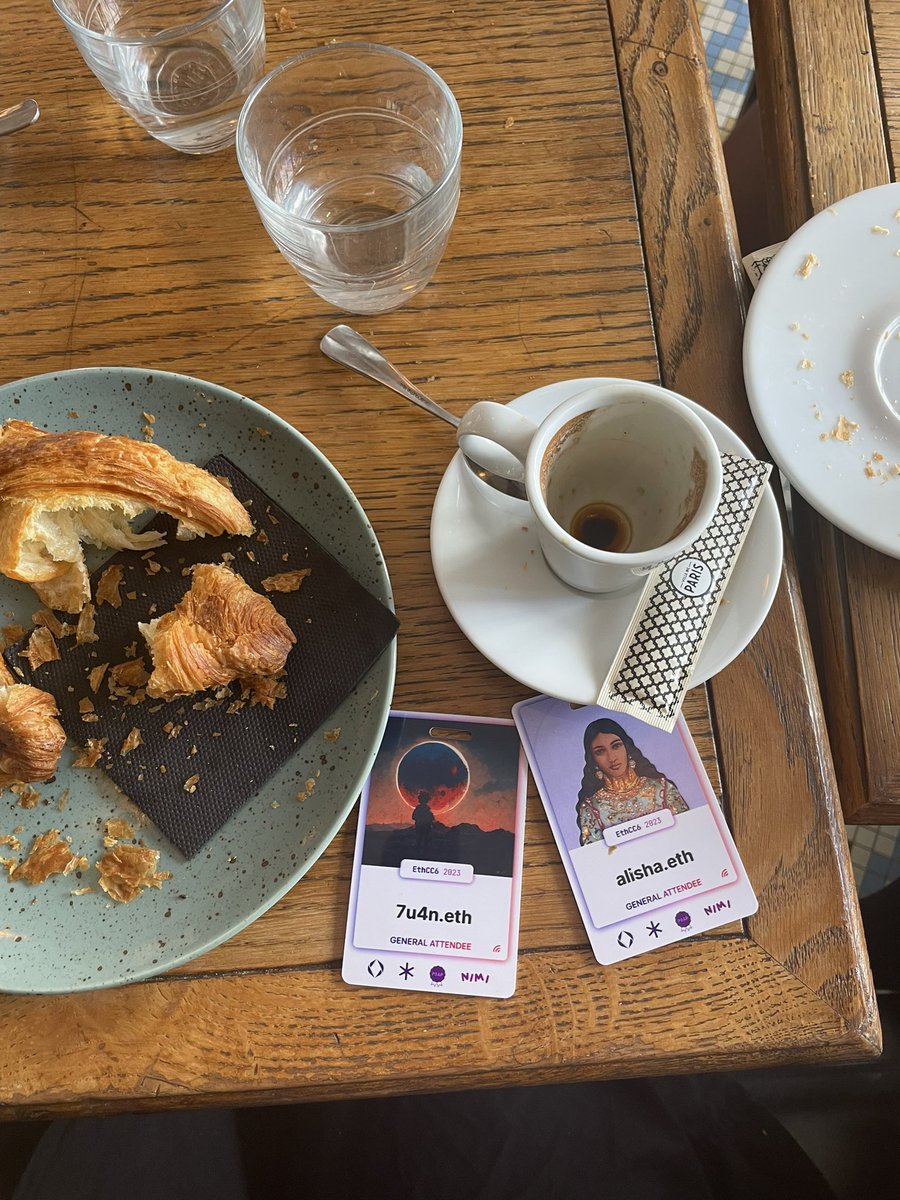 had my first croissant in paris