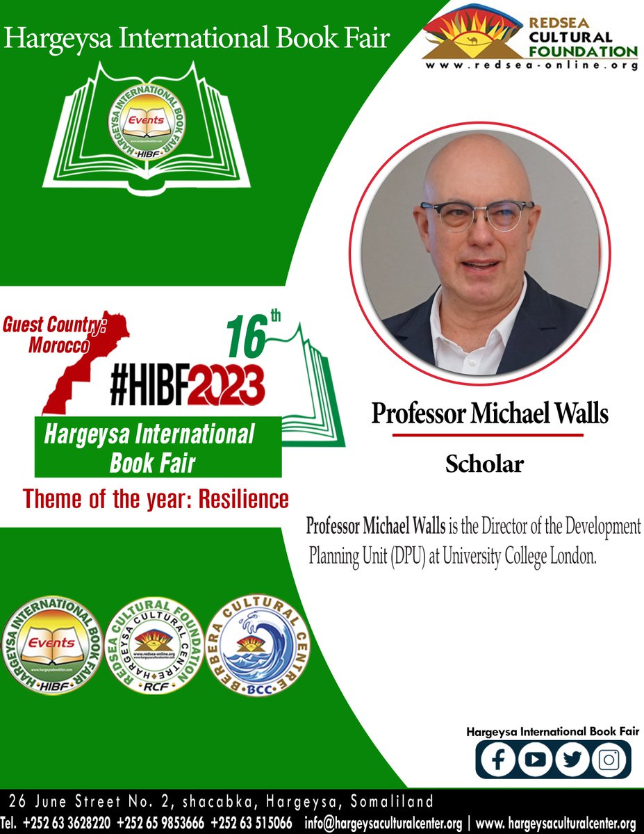Thrilled to announce that Professor Michael Walls, Director of the Development Planning Unit (DPU) at University College London, will be our esteemed guest at HIBF2023! Get ready to be inspired by his expertise in  development and planning. #HIBF2023 <a href="/WallsMJ/">Michael Walls</a>