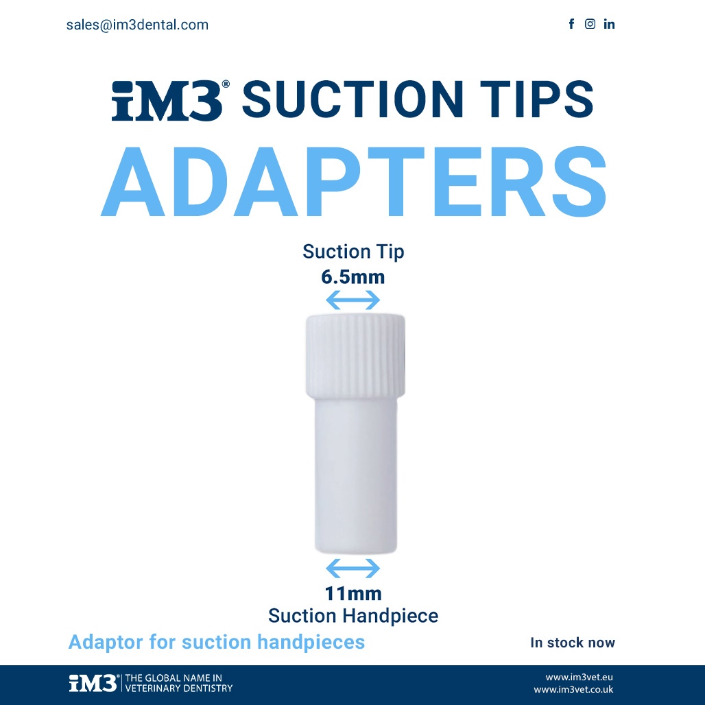 Adaptor for suction handpieces.⁠ ⁠ 🗣️We are updating our online stores with new products on a daily basis. register today at 💻️ im3vet.eu⁠ or im3vet.co.uk⁠ for exclusive content. 🐕️⁠