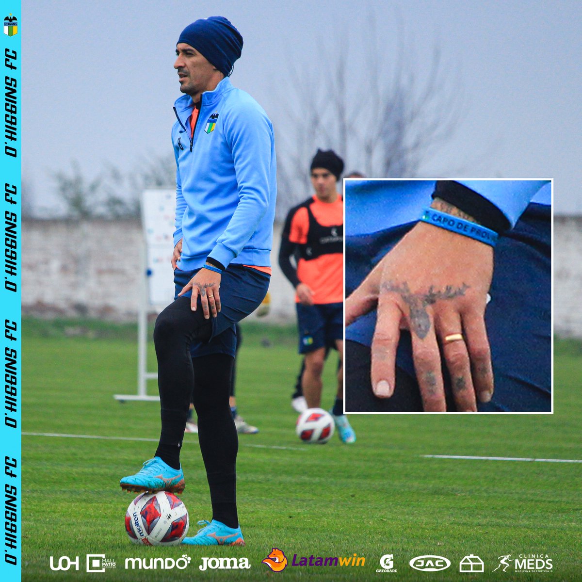 OHigginsoficial's tweet photo. 📸 ¡AMOR ETERNO AL CAPITÁN! 🙌🏻

#VamosLaCeleste 🇧🇼 https://t.co/LNk1LZ7gNk