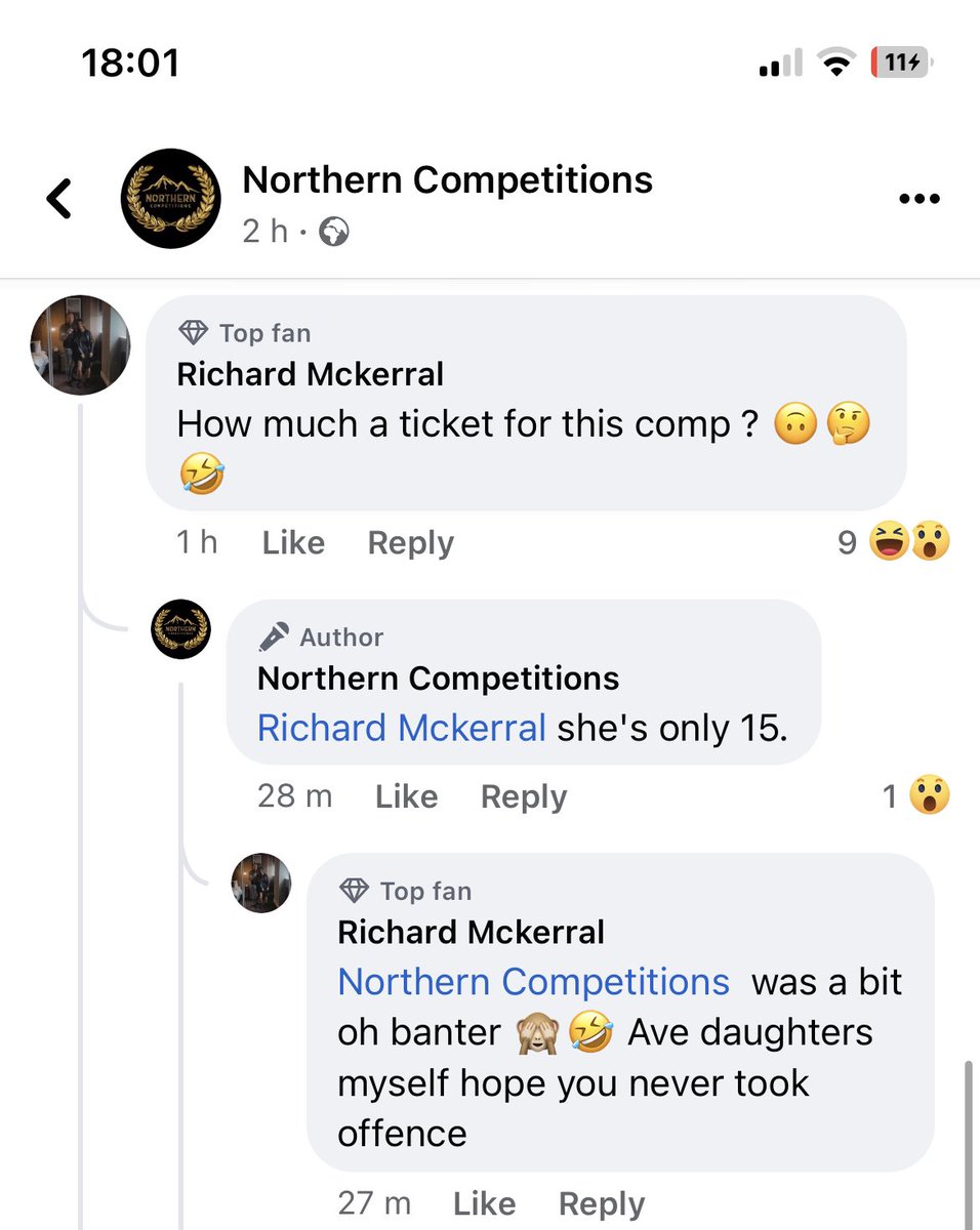 Someone’s had a nightmare on the raffle comp pages🤣