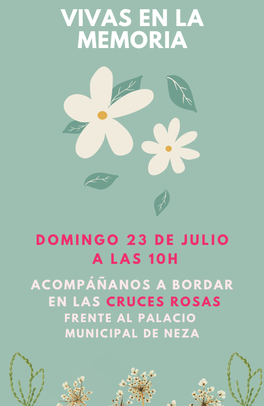 MemoriaVioleta's tweet photo. Este domingo nos juntaremos a bordar a las 10h, junto a las cruces rosas. #MemoriaVioleta #NiUnaMenos #Edomex #justiciaparanuestrascompañeras https://t.co/NcHsJODfja