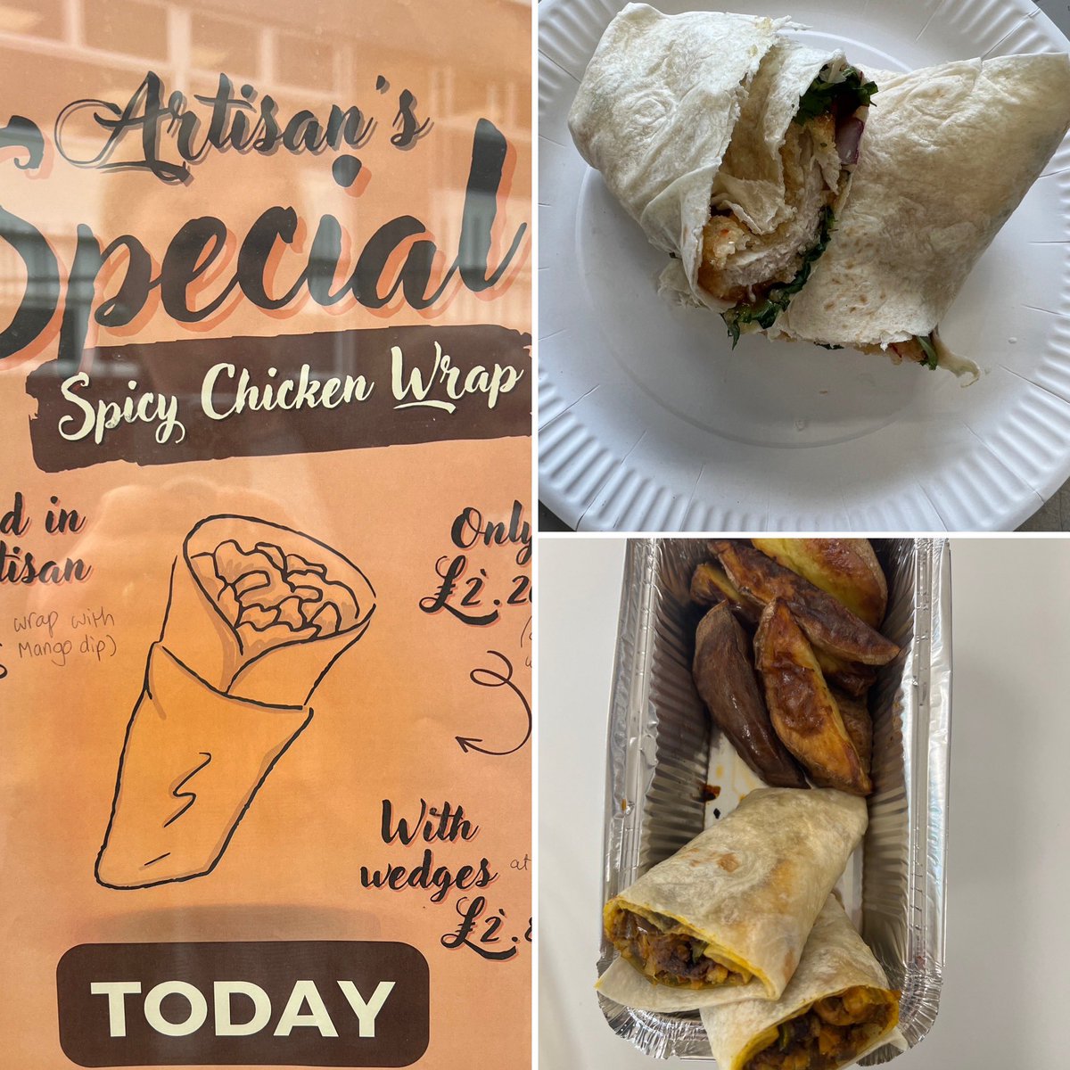 Yr7 school food, students took the challenge and designed a delicious spicy chicken wrap to be served in Artisan for the rest of the school to enjoy #schoolfoodinaday <a href="/ArtisanFGS/">Artisan Kitchen</a> <a href="/FlixtonGS/">Flixton Girls School</a>