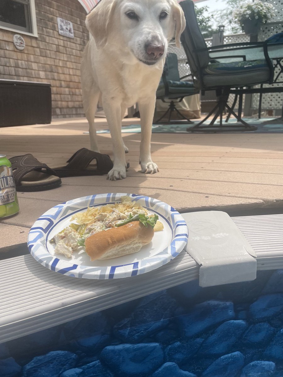 I like this resort. Lunch served poolside with a smile