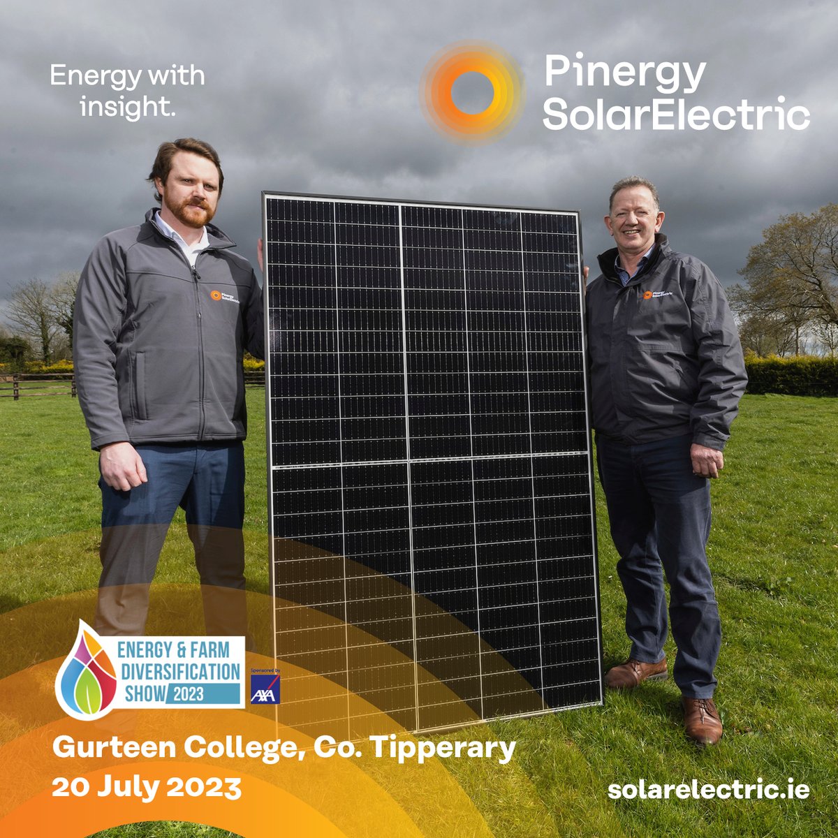 Join us tomorrow @EnergyinAgri - Pop by our stand & chat with our team about creating a sustainable energy future for your home and business.

Get in touch with us today & make the switch to #Solar

📩solar@pinergy.ie 🌐solarelectric.ie

#EnergyWithInsight
#Sustainability