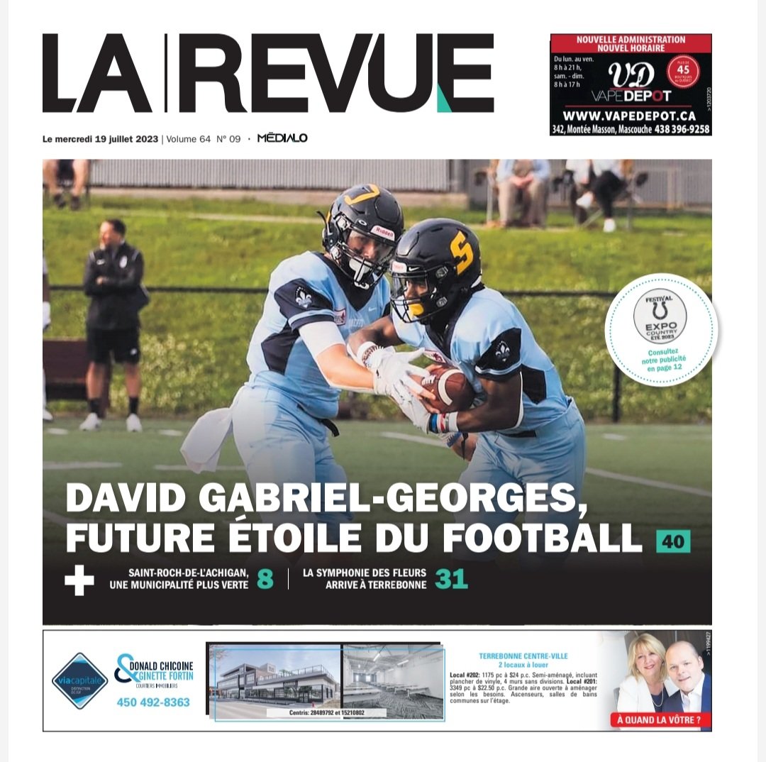 Blessed to have been featured on the cover of #LaRevue journal capturing my journey. Thank you ! 🙏🏾 #footballdreams #hardwork