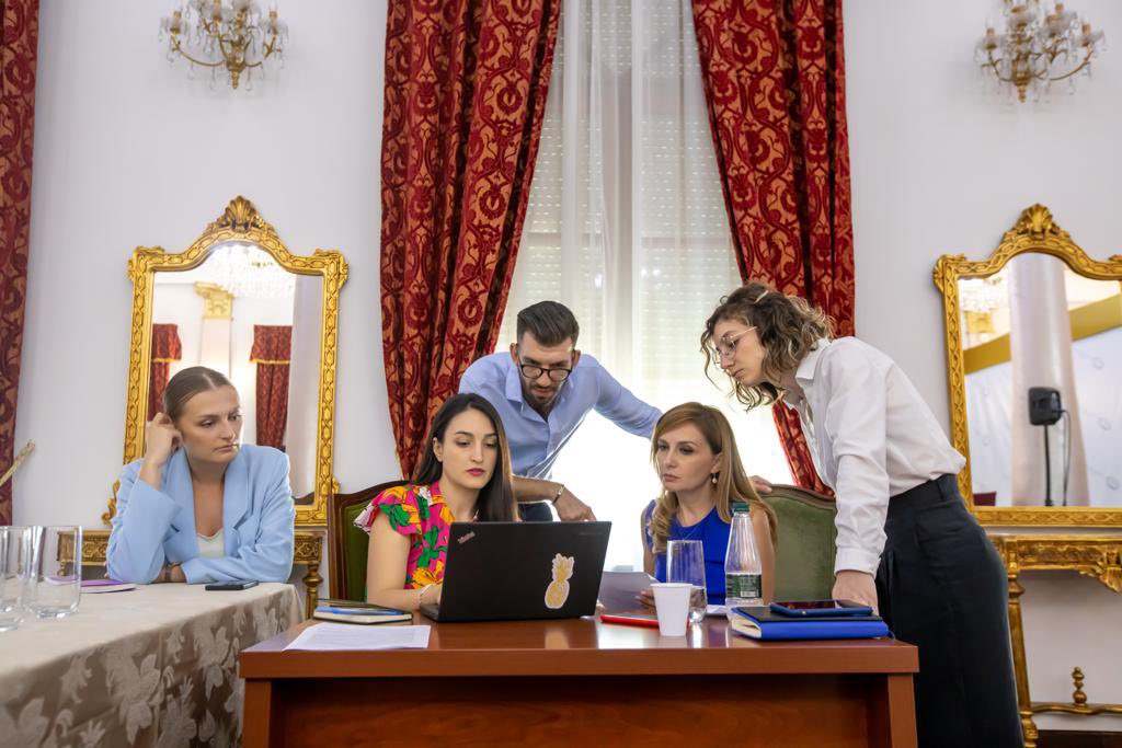 jorida_tabaku's tweet photo. From meeting to meeting, working on the joint statement of the SA Parliamentary Committee. Girl power 💪 https://t.co/WXJJ34FbA8