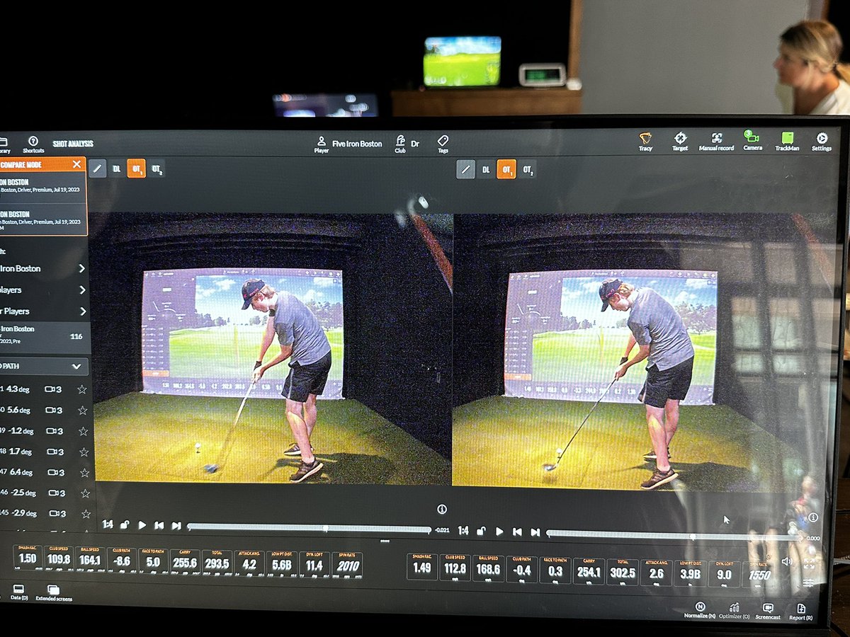JBGA_Golf's tweet photo. Getting @Jackmurray_11 dialed up for his club championship qualifier! Got our path much less in to out which helped stop the vicious face rotation. #jbga @fiveirongolf https://t.co/6DmKkGBoNy