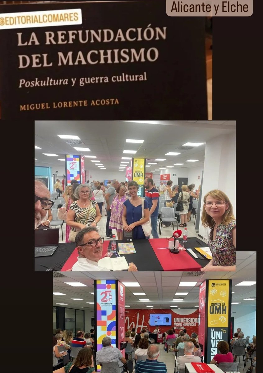 🆕️ Libro de @Miguel__Lorente 'La Refundación del Machismo'. Primeras presentaciones: Alicante y Elche. Próximamente: Almería, Granada.... acortar.link/VwZILP