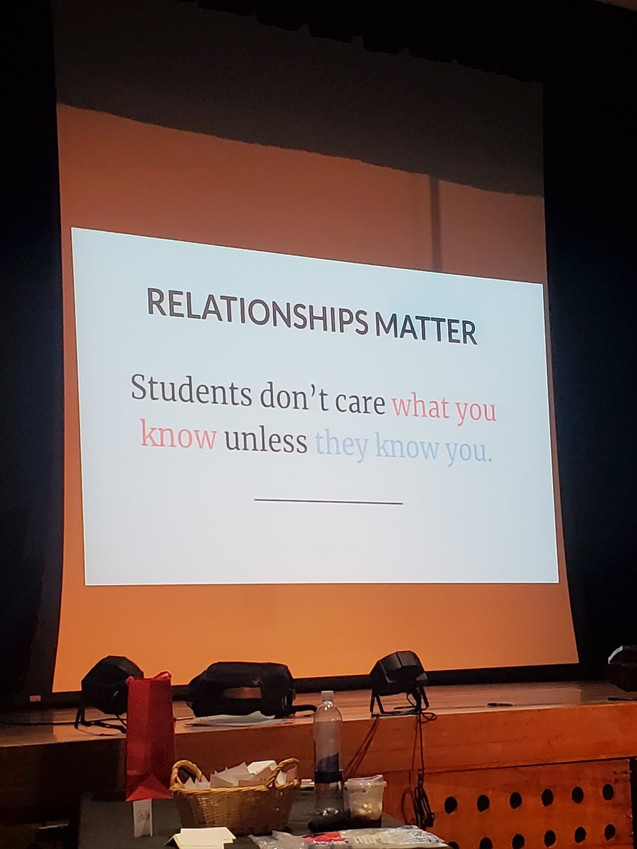 tomlittogether's tweet photo. It all starts w relationships. If Ss know you care, they will work. @EricCrespoEDU #PARSUM23 #ParamusLearning https://t.co/T5j764ej86