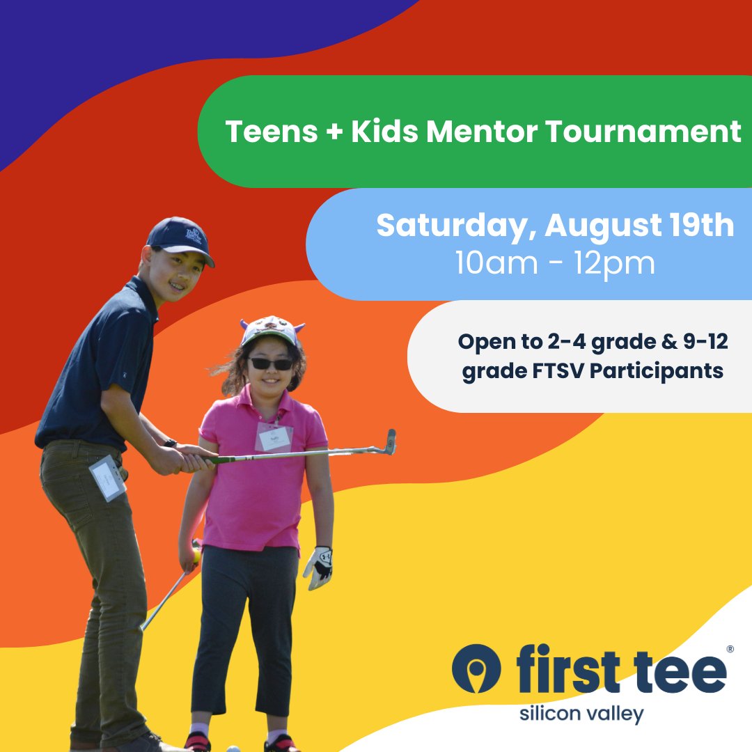FirstTeeSV's tweet image. Summer Tournament registration is OPEN! 2nd to 4th Grade participants will be paired with our 9th to 12th grade participants.

Register Here: firstteesiliconvalley.org/youth-programs…
