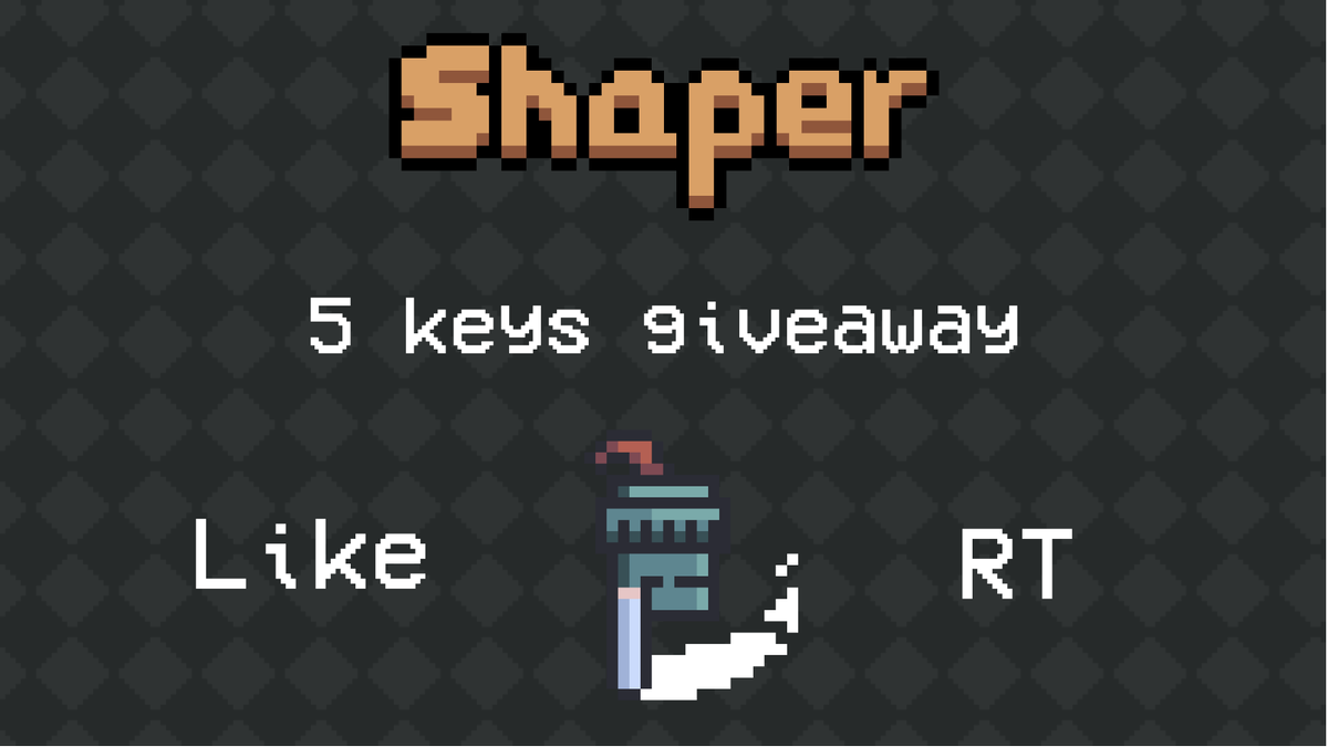 shaper_game's tweet photo. To celebrate the launch of Shaper, I'm giving away 5 keys.
To enter, you need to leave a like and RT this post.

The draw will take place on July 31. https://t.co/93rK2DPVhI