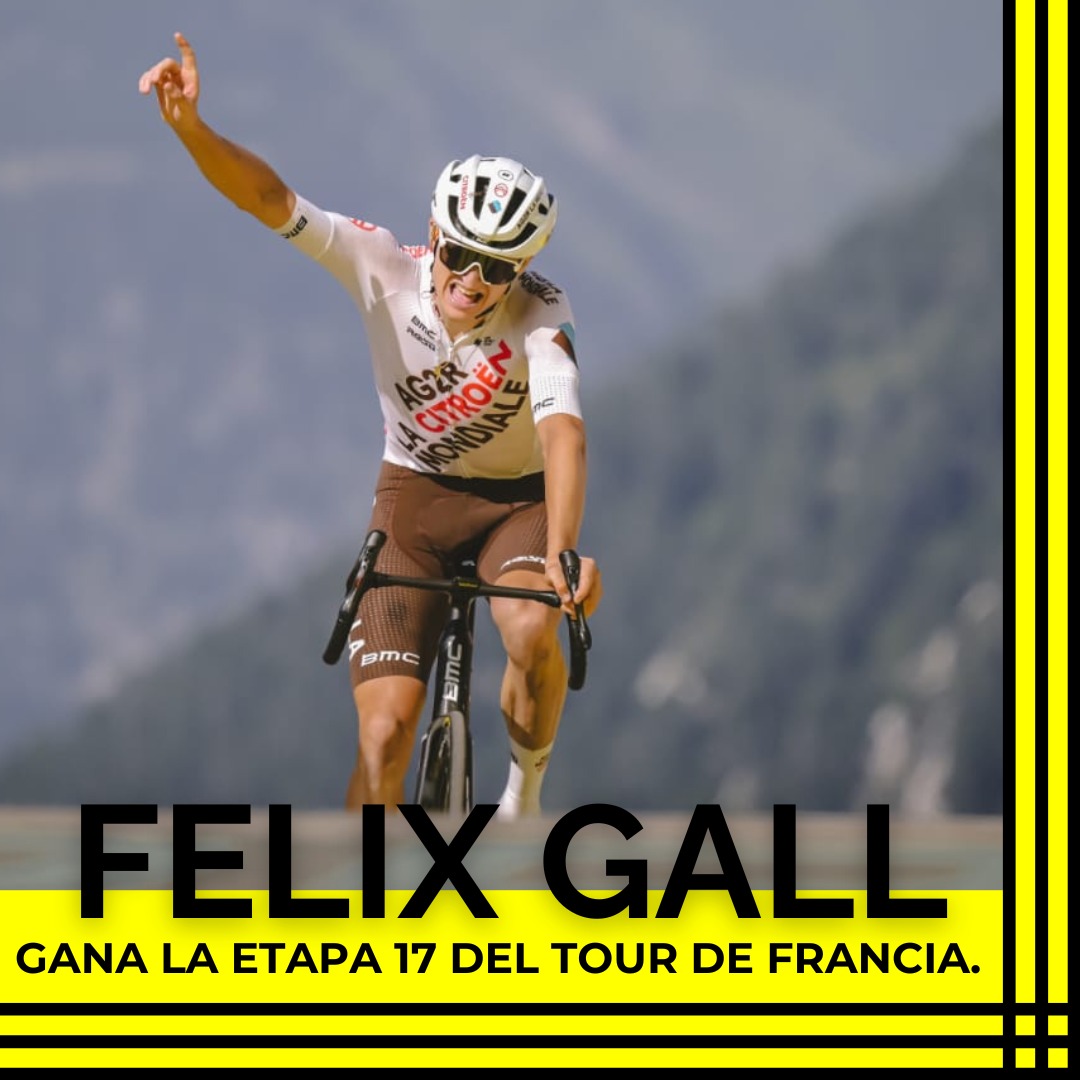 Una etapa de alta montaña⛰️, se vivió en la jornada 17 del @letourdefrance . El corredor austriaco #Felixgall coronaría la que es considerada la etapa reina de esta edición del Tour. Gall, lograría este triunfo con un tiempo total de 4:49:08.
📷Twitter Tour de Francia.
#TDF2023