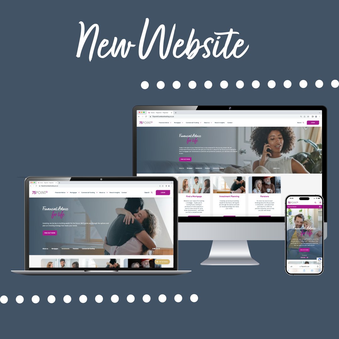 75point3's tweet photo. Just Launched!

We’re pleased to share our brand new and improved 75point3 website.

Visit now: https://t.co/3G2hPh4LFM
#MortgageAdvisers #Homeowners #FirstTimeBuyers #Mortgages #75Point3 #Property #FinancialPlanners https://t.co/fgSojB1Vcm