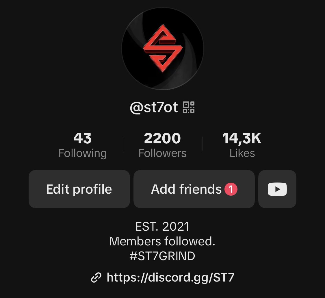 ST7OT_'s tweet photo. Thank you all so much for 2.2K on tiktok! growing fast <3 #st7ot https://t.co/rjuw7jzIte