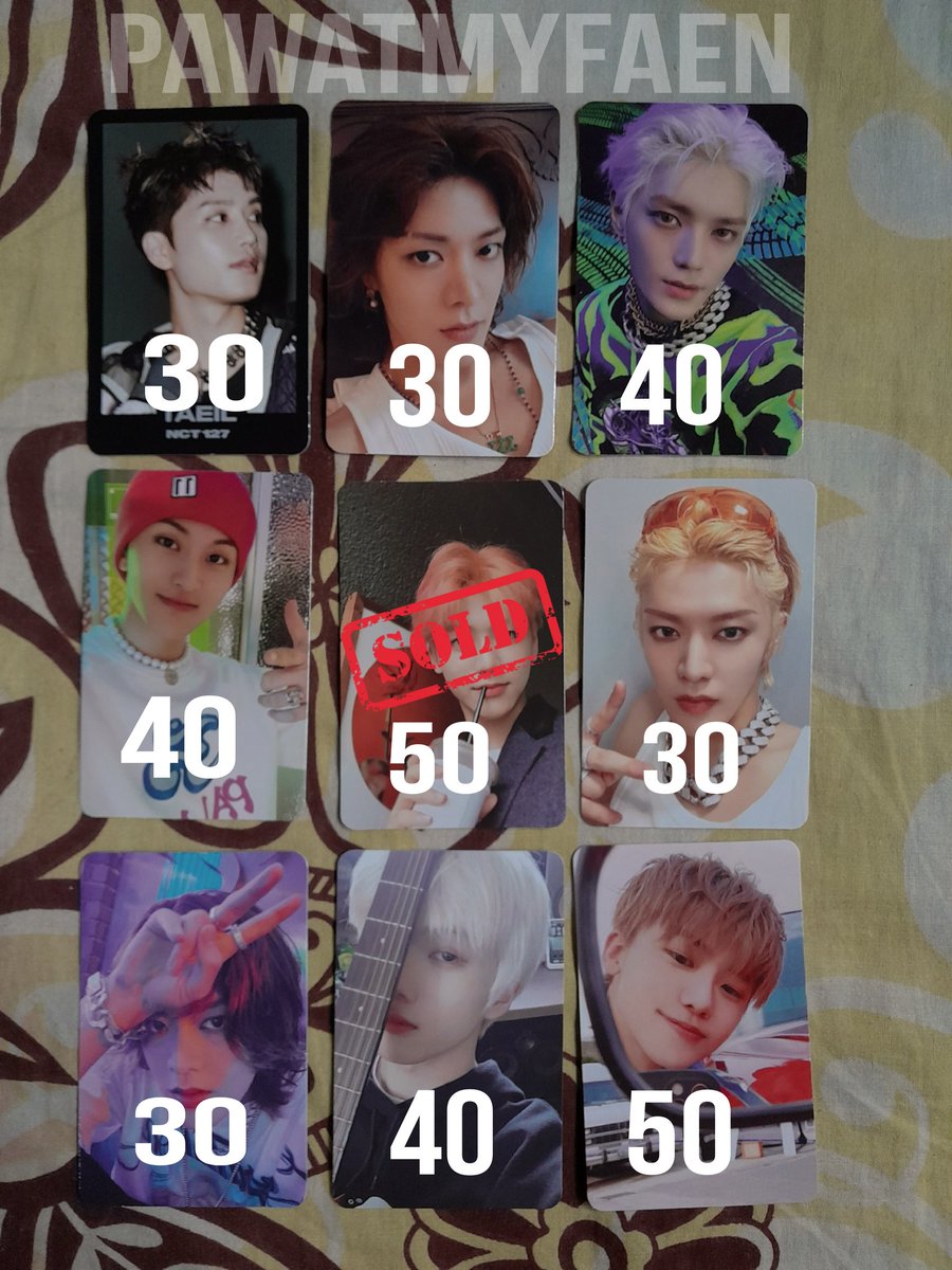 peachyylen's tweet photo. wts // want to sell // lfb nct ina

- dom karawang
- vidcon avail 
- boleh nego 
- bisa keep event ( no hnr)
- inc all

t. wts taeil tc konsep 2 baddies yuta taeyong mark jaemin mirror mixtape card beatbox jisung ketiban gitar nct dream 127 https://t.co/1B8EmDrtv3