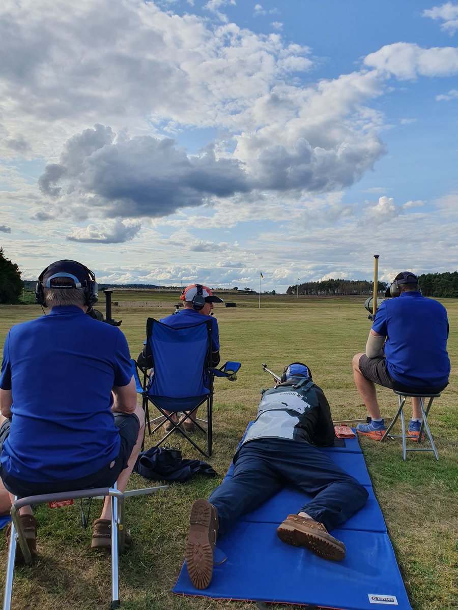 The Imperial Target Rifle competition Inter Services Long Range (900-1000yards) is underway. Central coach, coach and plotter all supporting the firer.