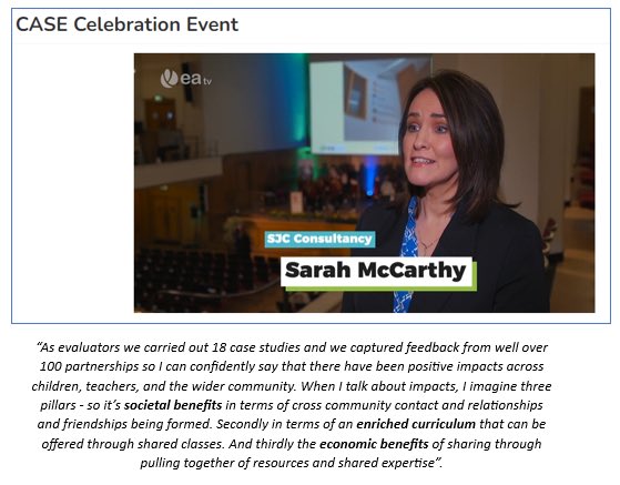 SarahM_McCarthy's tweet photo. I make a brief appearance in CASE video (at 02:12) highlighting the benefits of shared education! CASE is now closed (Jun 23) and my evaluation work complete, but it is clearly not the end of #sharededucation &amp; peace building @CASEshared @SEUPB
EAtv video
https://t.co/MwxjzT4Xon https://t.co/tQNHiOgYNj