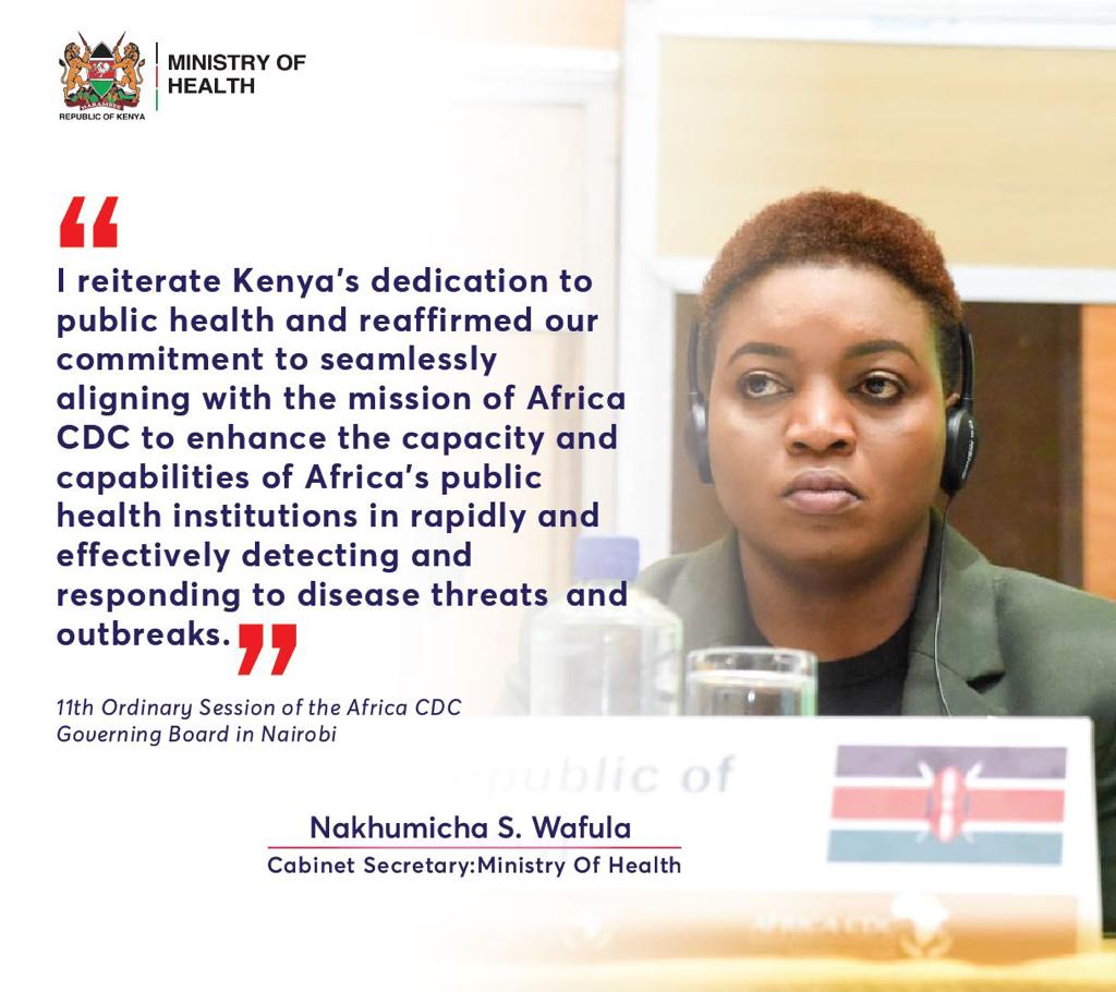 Nakhumicha_S's tweet photo. #AfyaMashinani 
11th Ordinary Session of the @AfricaCDC Governing Board. https://t.co/bt3iPUMa0J