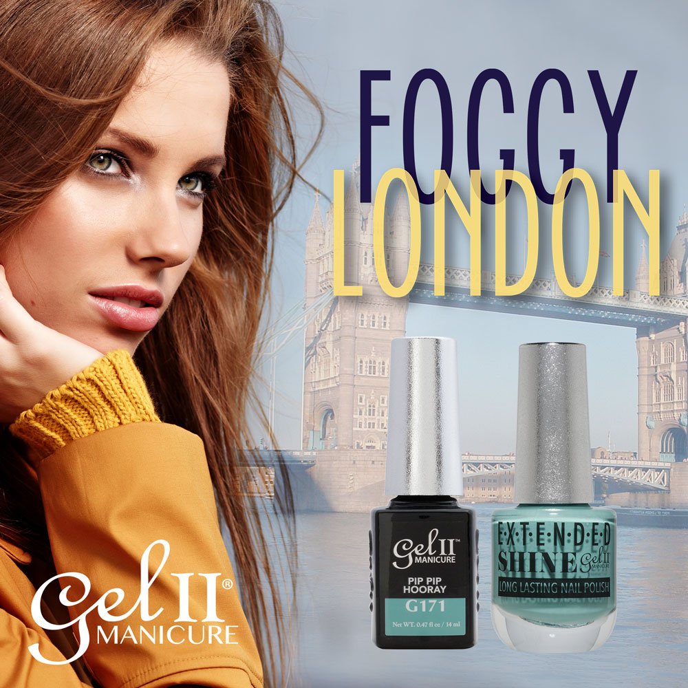 Gel II Foggy London Pip Pip Hooray G171⠀
bit.ly/2ZOTtyJ ⠀
#gelii #geltwo #London #GelPolish #nailsalons #manicure #pedicure #nails⠀