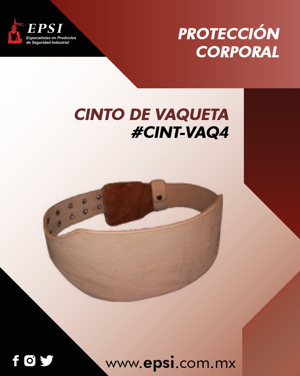 EPSI_MX's tweet image. CINTO VAQUETA CODIGO: #CINT-VAQ4

-Cinto Vaqueta hecho 100% de Piel de 4"
-No contiene ganchos.
-Opción a un ojillo
-Ofrece protección lumbar por su estructura rígida
-Tallas: 30 a 44
Envíos a todo México 🇲🇽
✅epsi.com.mx

#equiposprofecionales #cinto #equipodetrabajo