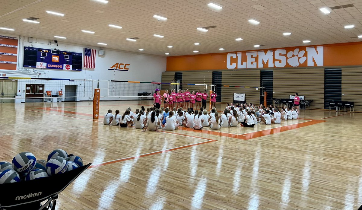 TaylorWathen26's tweet photo. I had a great time today at the @ClemsonVB Elite Clinic! Loved the focus on hard work and energy!

Big thanks to @CoachKirr  @CoachDanOKeefe &amp; Coach Unroe for putting on a fun clinic!

Time to head home and begin HS ball, looking forward to getting back at it with my teammates! https://t.co/oL5OxiPK8t