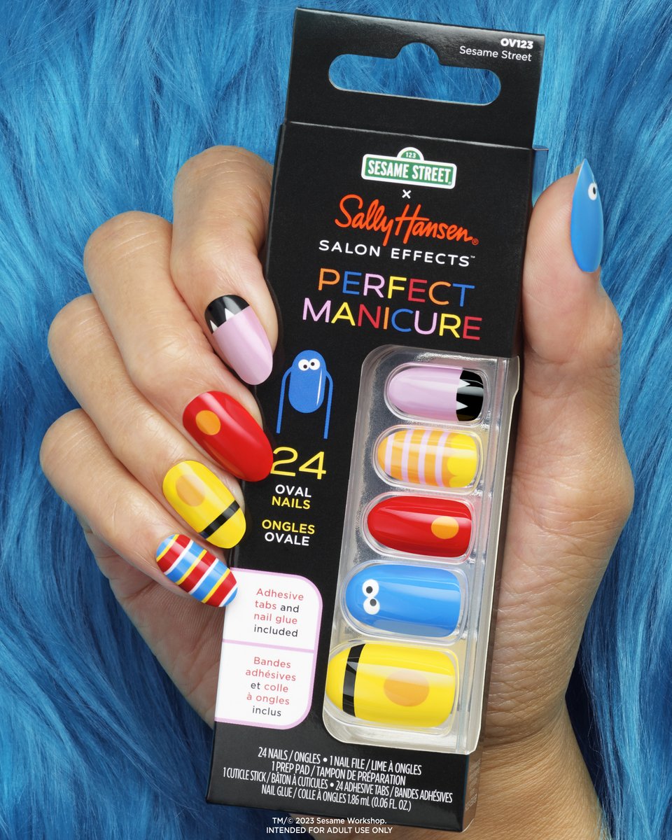 Bring a whole new level of adorable to your manicure with the Sally Hansen x Sesame Street Collection with Salon Effects Perfect Manicure Shop now @walgreens