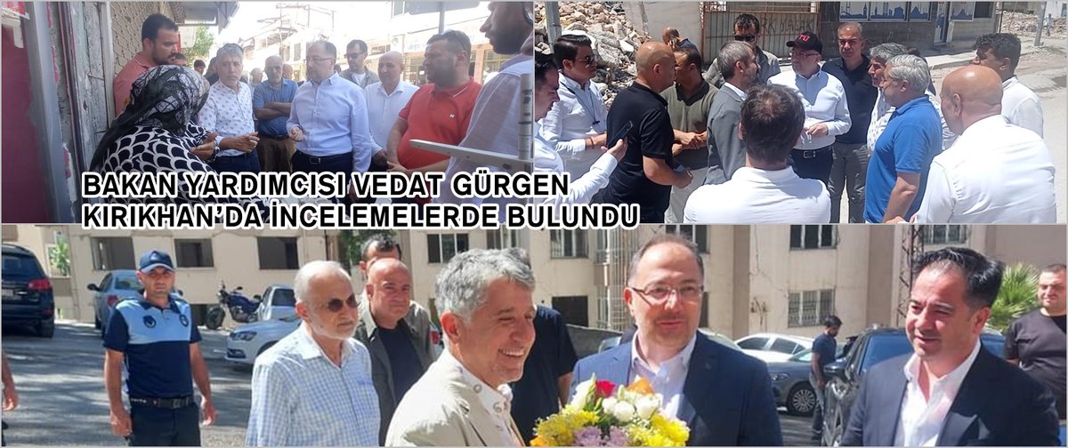 Çevre, Şehircilik ve İklim Değişikliği Bakan Yardımcısı Vedat Gürgen, milletvekili Hüseyin Yayman, Belediye Başkanı Ayhan Yavuz, kaymakam Fikret Dağ ve kurum müdürleri ile bir araya geldi.    hataypusula.com/bakan-yardimci…