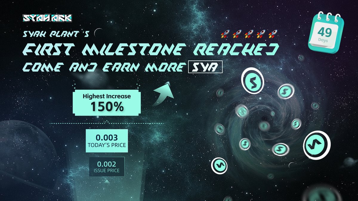 Syah_Ark_'s tweet photo. The first Milestone ! ! !🚏 SYA 🚀150%
Start to deploy relevant smart contracts of SYA. 
In order to ensure that Player's data is correct.
Temporarily close the transaction of SYA to GoldCoin in the game.
When deployment is completed, Go online &amp; Open transactions.
🌟Come soon~ https://t.co/ssZFdJfHeu