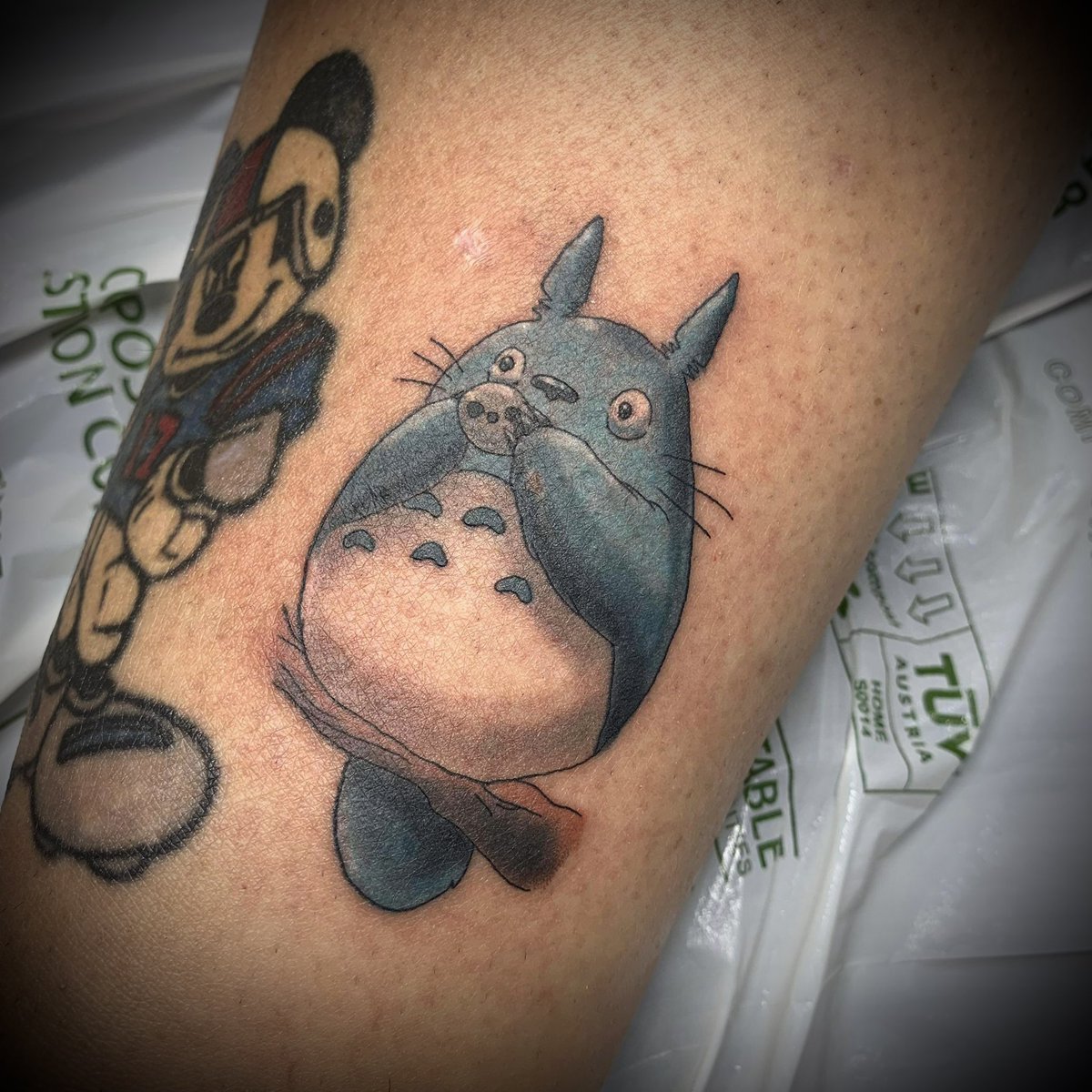 Hayley tattooed the cutest Totoro from our random gumball machine yesterday! There’s some more super cute Ghibli designs in there to roll!