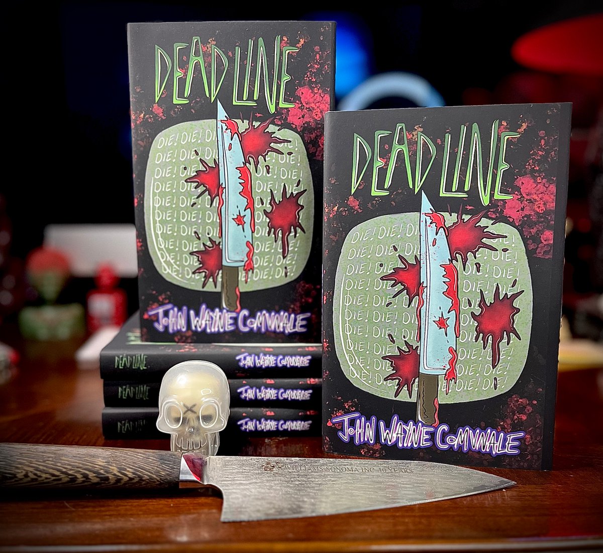 johnwayneisdead's tweet photo. Hardback copies of my novel, Deadline, are restocked in the https://t.co/gN8unC7ZaH shop.
https://t.co/hKe6iliZEV
.
#limited #limitededition #hardbackbooks #horror #horrorhardback #horrorbooks #author #horrorauthor #goth #emo #punk #punkrock #johnwayneisdead #jwid #ad4l https://t.co/rbi1ldiegG