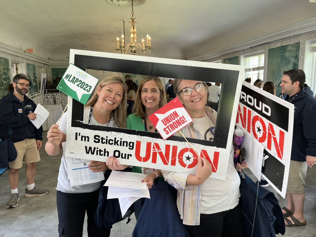 nysut's tweet image. Lots of fun happening at #LAP2023