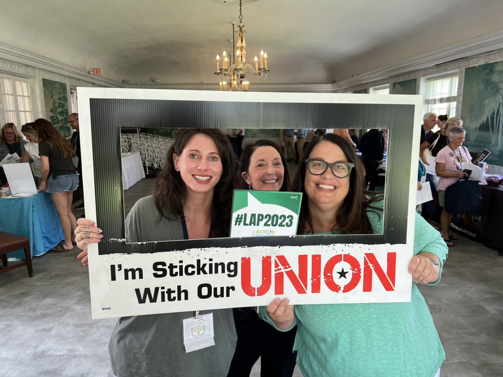 nysut's tweet image. Lots of fun happening at #LAP2023
