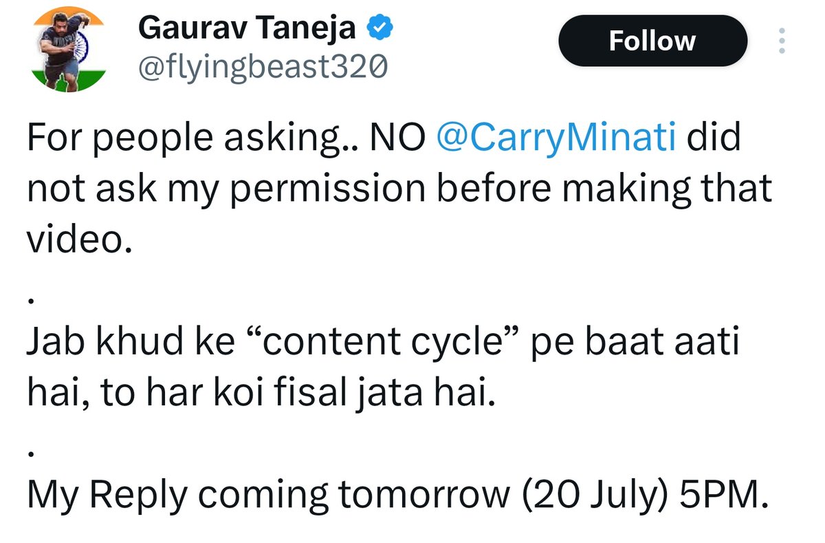 Waise mai Roasting Video zyada nahi bas koi koi dekh leta hoon,
But ye Carry wali video thi to logical way me roast !

Aur permission ka kya hi hai Metro me log nahi lete (Yaad hoga 🤪)