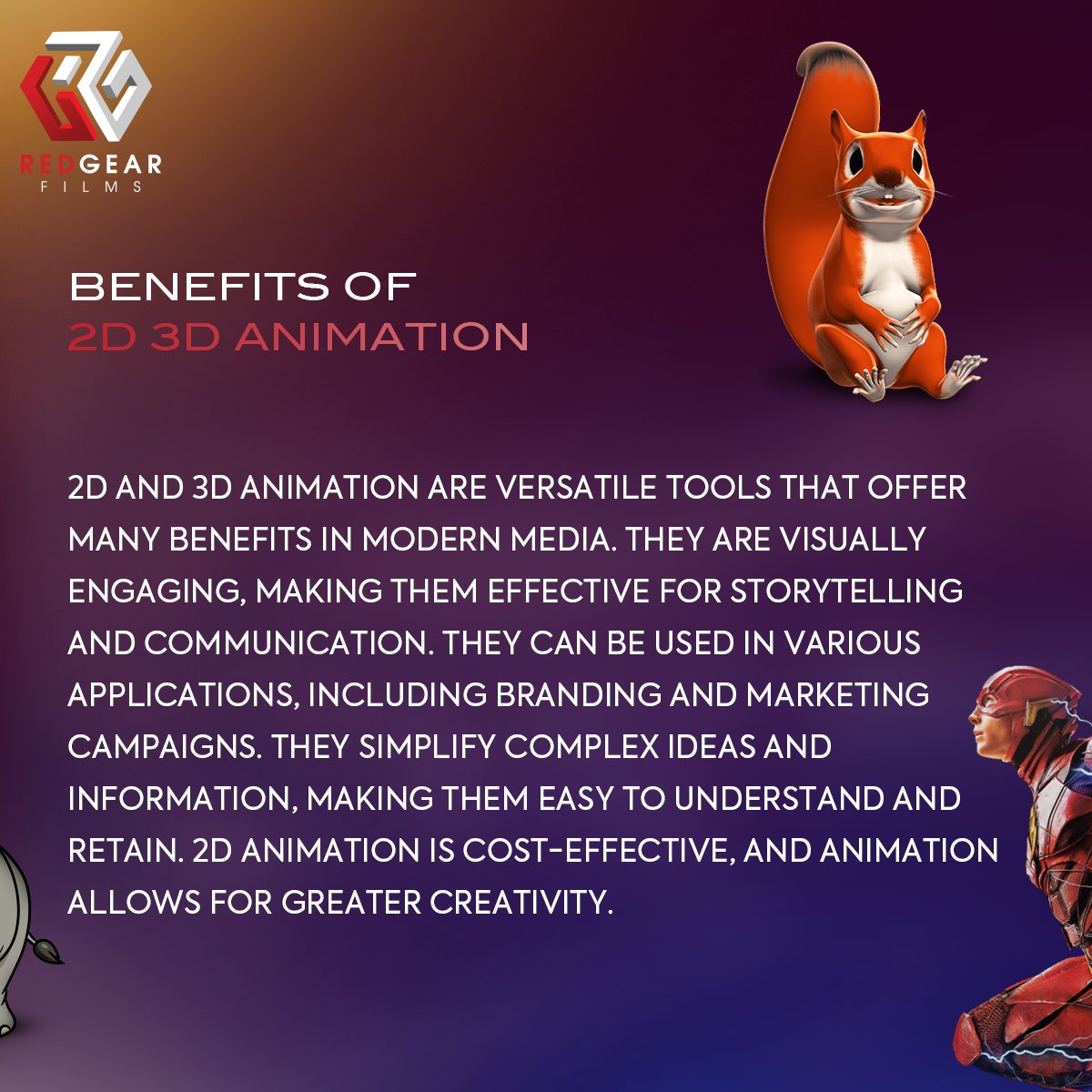 RedGearFilms's tweet photo. Are 2D I 3D Animations Important ?
.
.
.
.
#PostProductionStudio #Compositing #2DAnimation #3DAnimation #VFX #VisualEffects #AnimationStudio #MotionGraphics #DigitalArt #CGI #SpecialEffects #VideoEditing #MotionDesign #AnimatedFilms #DigitalCompositing #AnimationProduction https://t.co/x4akP4YRoj