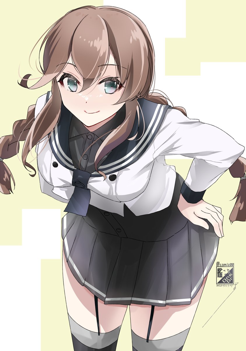 艦これ「能代さん #艦これ版深夜の真剣お絵描き60分一本勝負 #艦これ版真剣お絵描き60」|みずのイラスト