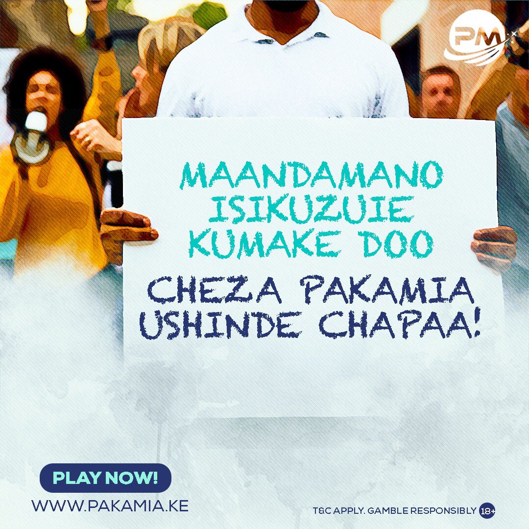 pakamia_ke's tweet photo. Maandamano isikuzuie !! Cheza pakamia ukiwa home. Sign in,
https://t.co/VkMjWYGSSf PLAY and Tengeneza chapaa!!
#pakamia https://t.co/4CQr0JVj9Q